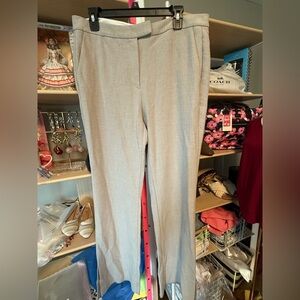 Boss by Hugo Boss Light Grey Slit-Leg Trousers • Size 10 • 32″ Inseam •